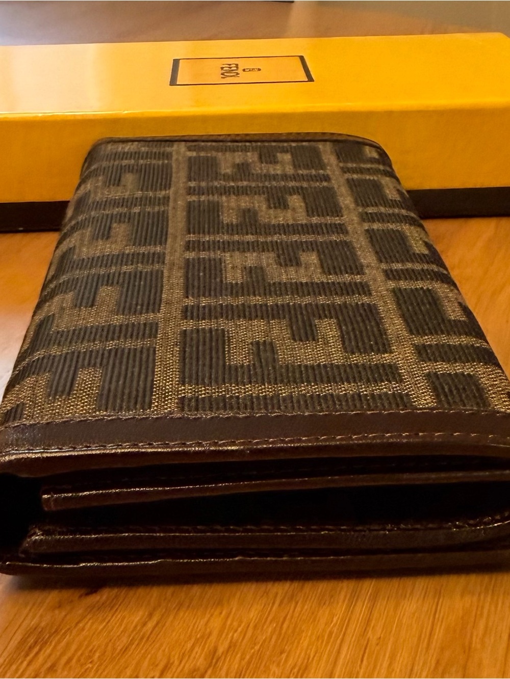 Fendi Brown Zucca FF Continental Wallet with Dark Trim - Picture 8 of 8